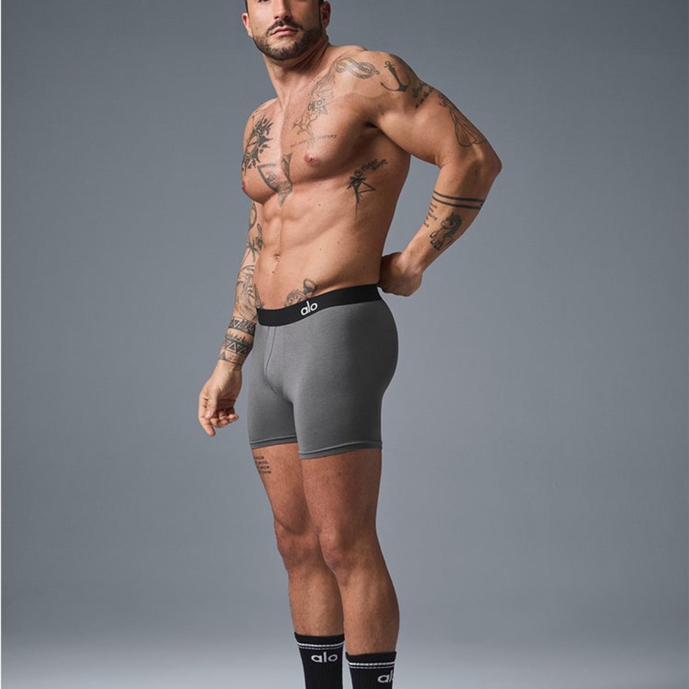 ALO Yoga Men's Grey Day and Night Boxer Briefs